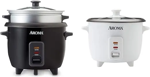 Aroma 6 Cup Rice Cooker Food Steamer