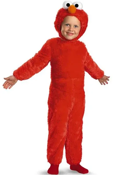 Disguise Sesame Street Elmo Comfy Faux Fur Child Costume, Red, S