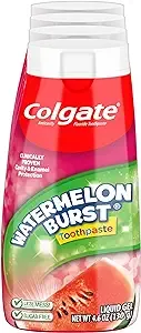 4~Pk Colgate Anticavity Kids Toothpaste w/Fluoride for Ages 2+, Watermelon Burst