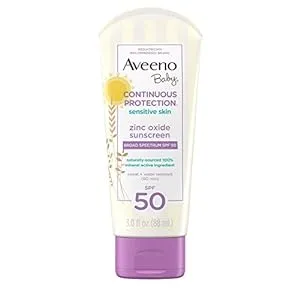 Aveeno Baby Zinc Oxide Mineral Sunscreen Lotion, SPF 50, 3 fl. oz