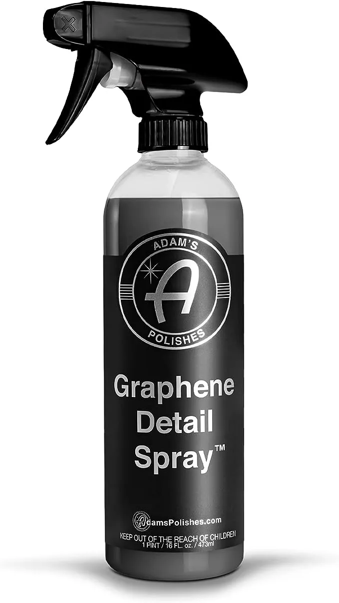 Adam’s Graphene Detail Spray (16 oz) - Extend Protection of Waxes, Sealants, & Coatings | Waterless Detailer Spray For Car Detailing | Clay Bar, Drying Aid, Add Ceramic Graphene Protection