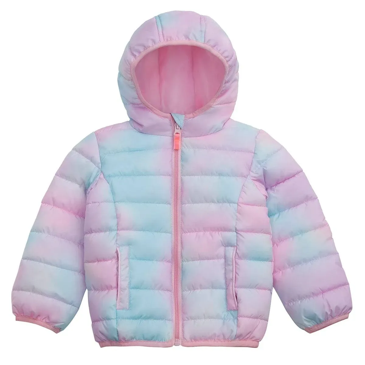 Rokka&Rolla Baby Puffer Jacket Girls Lightweight Winter Coat for Newborn Toddler Kids (18-24M, 2T-4T)