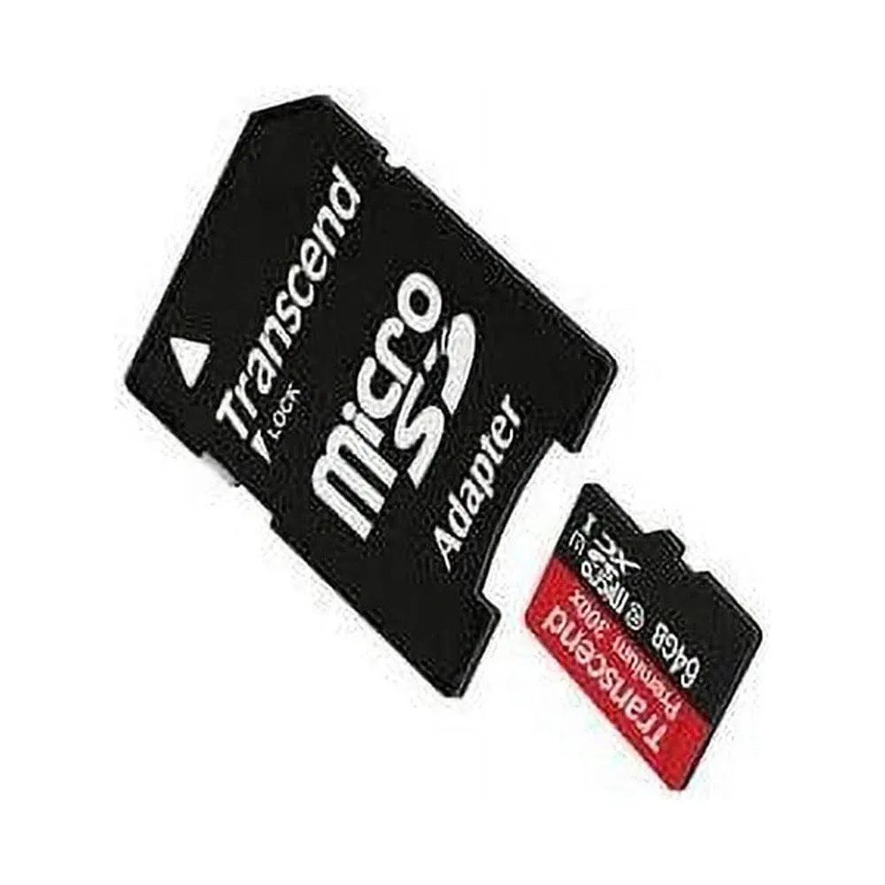 Transcend Card for HDR-CX405 Camcorder Memory Card 64GB microSDHC Memory Card with SD Adapter