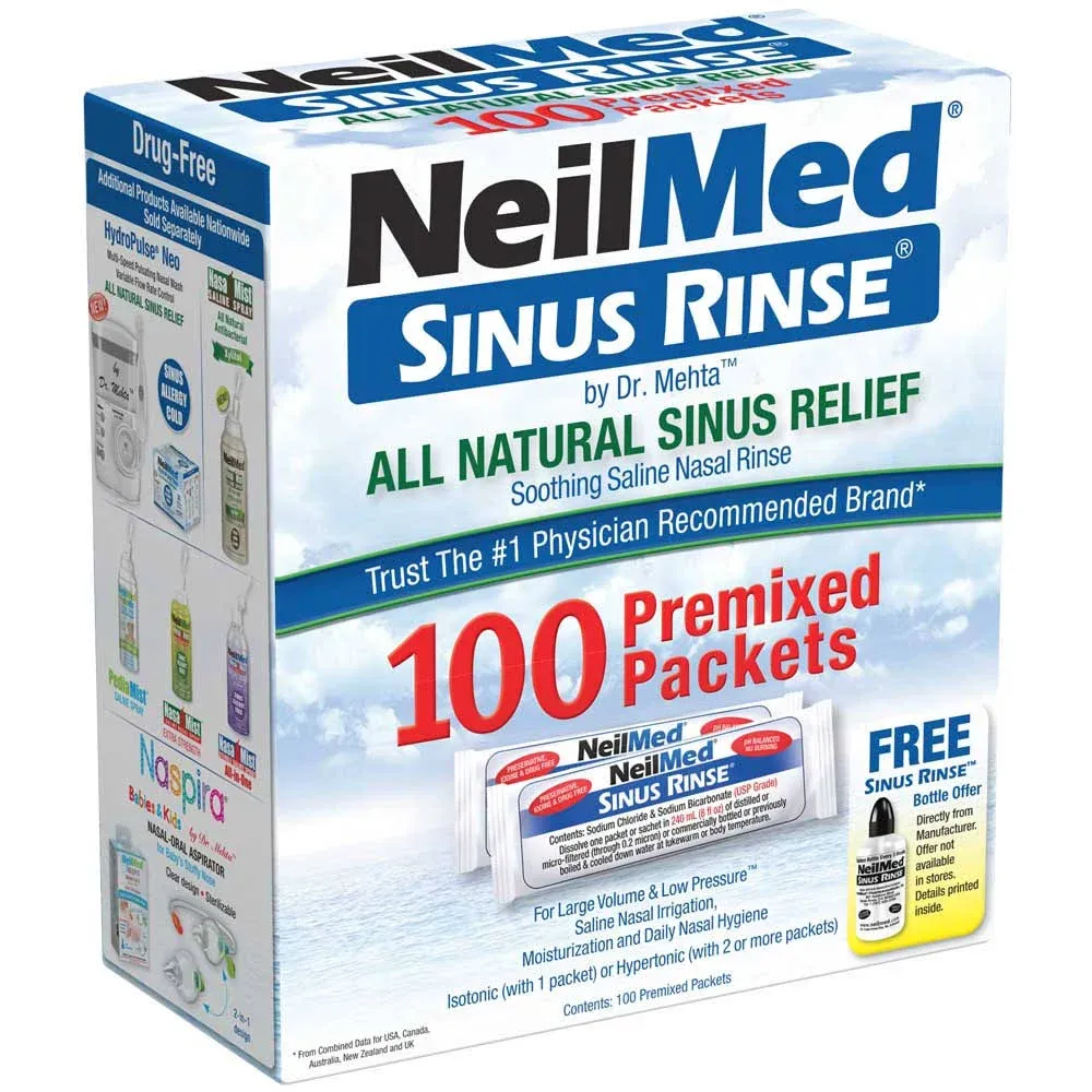 Neilmed Sinus Rinse Premixed Refill Packets