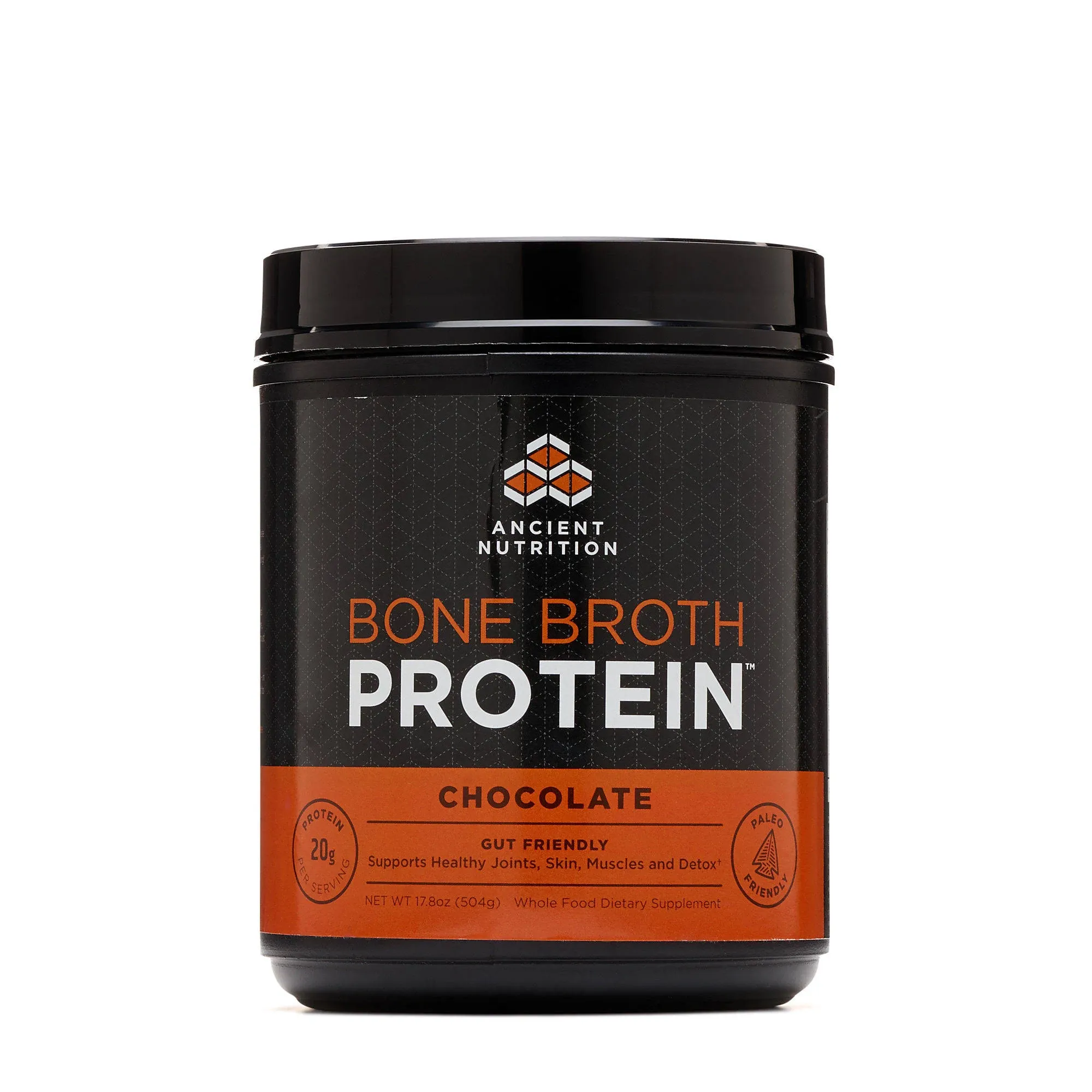 Ancient Nutrition Bone Broth Protein Powder, Chocolate - 35.6 oz canister