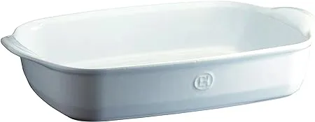 Emile Henry France Ovenware Ultime Rectangular Baking Dish, 16.5 x 10.6, Flour WhiteEmile Henry France Ovenware Ultime Rectangular Baking…