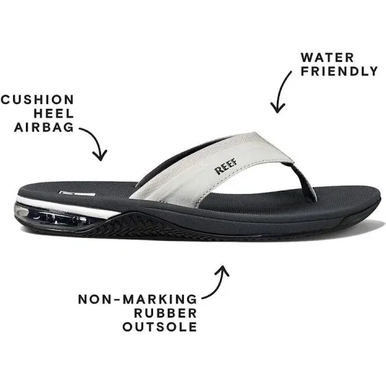 Reef Eef Men's Anchor Flip-Flop - New Men | Color: White | Size: 11