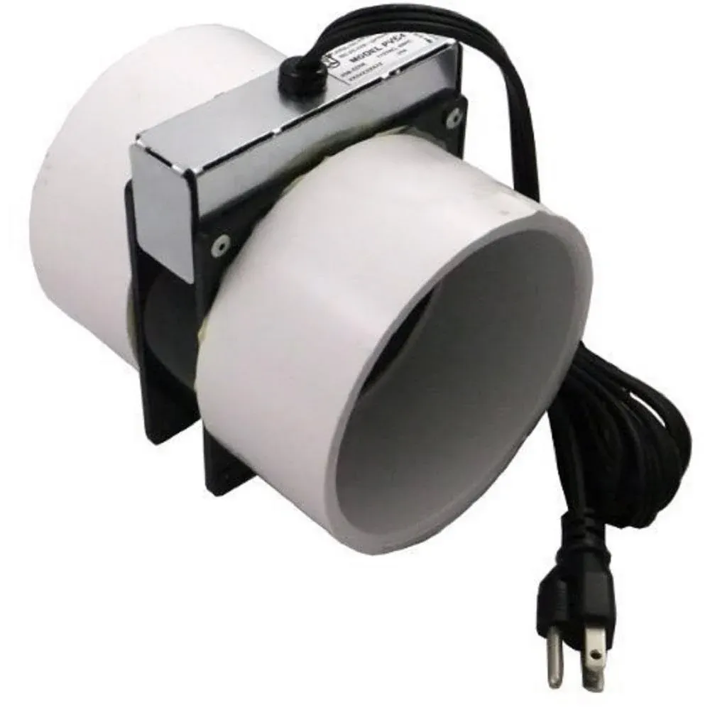 Tjernlund PVC4 Radon Mitigation Fan Model - Exhaust Fan with 6-Ft. Power Cord,