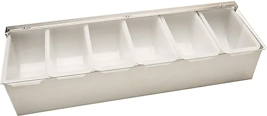 Winco CDP-6, 6-Compartment Condiment Dispenser