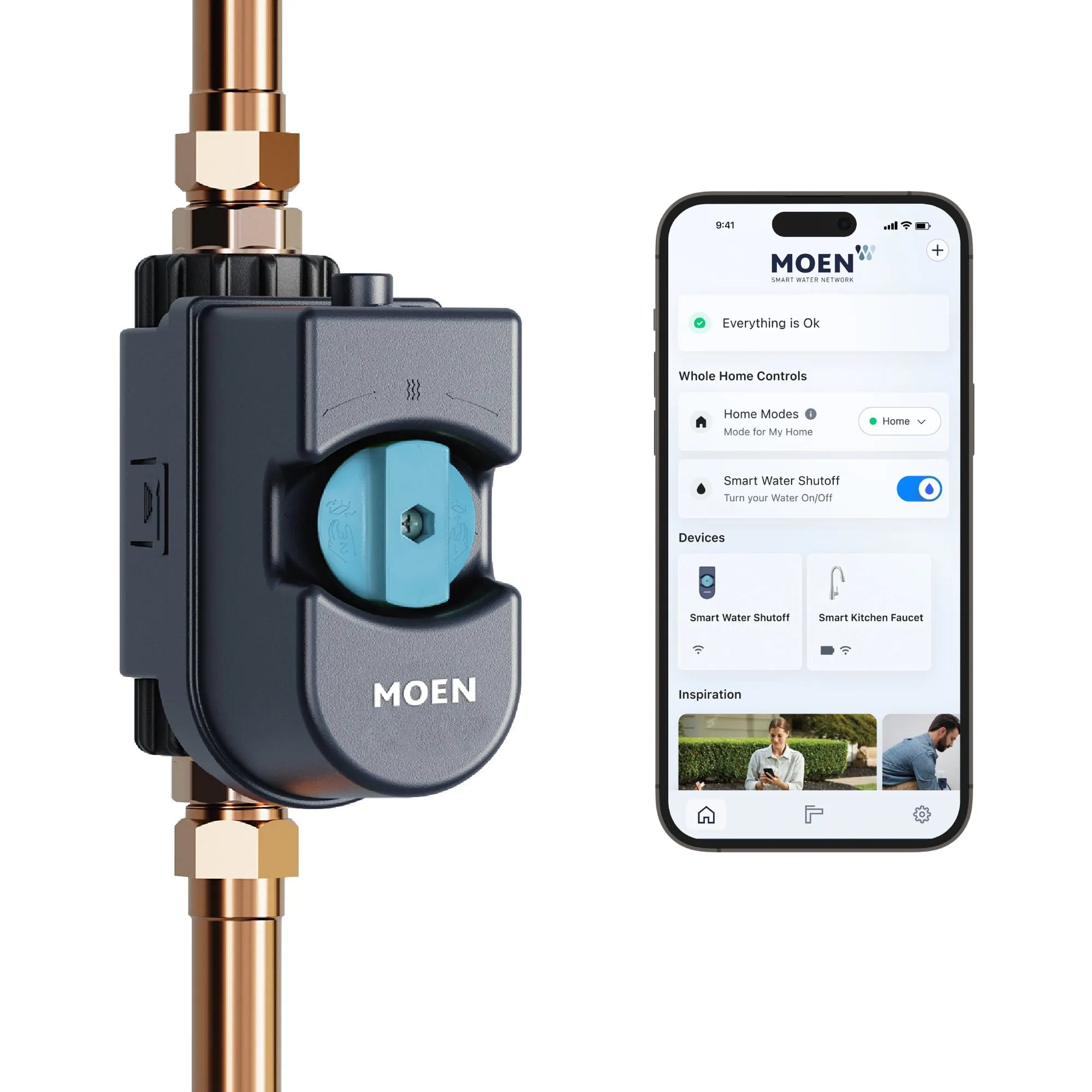 Moen 900-001 Flo by Moen 3/4" In. Smart Water Shutoff Valve