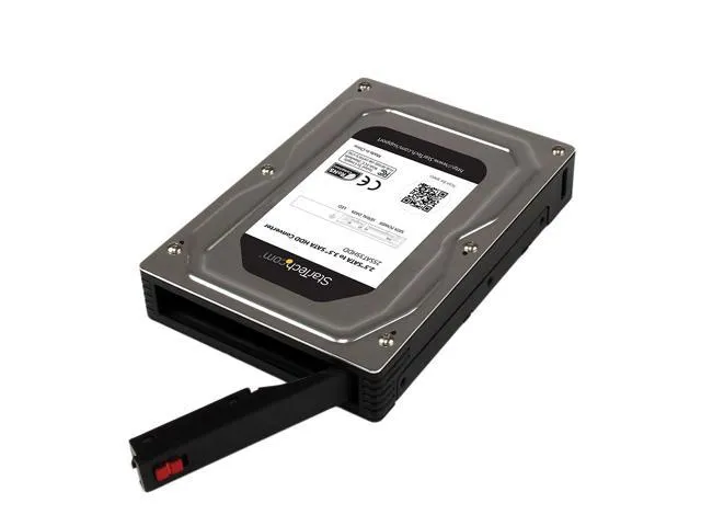 StarTech.com 25SAT35HDD 2.5” to 3.5” SATA Aluminum Hard Drive Adapter Enclosure SSD / HDD Height up to 12.5mm - 2.5in to 3.5in SATA SSD/HDD Converter