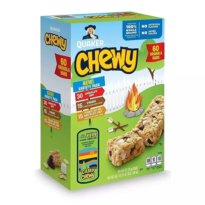 Quaker Camp Chewy Granola Bars Variety Pack (60 Count)