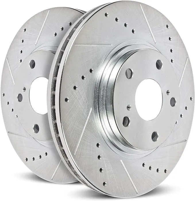 Power Stop Evolution Drilled and Slotted Rear Brake Rotors - AR85174XPR