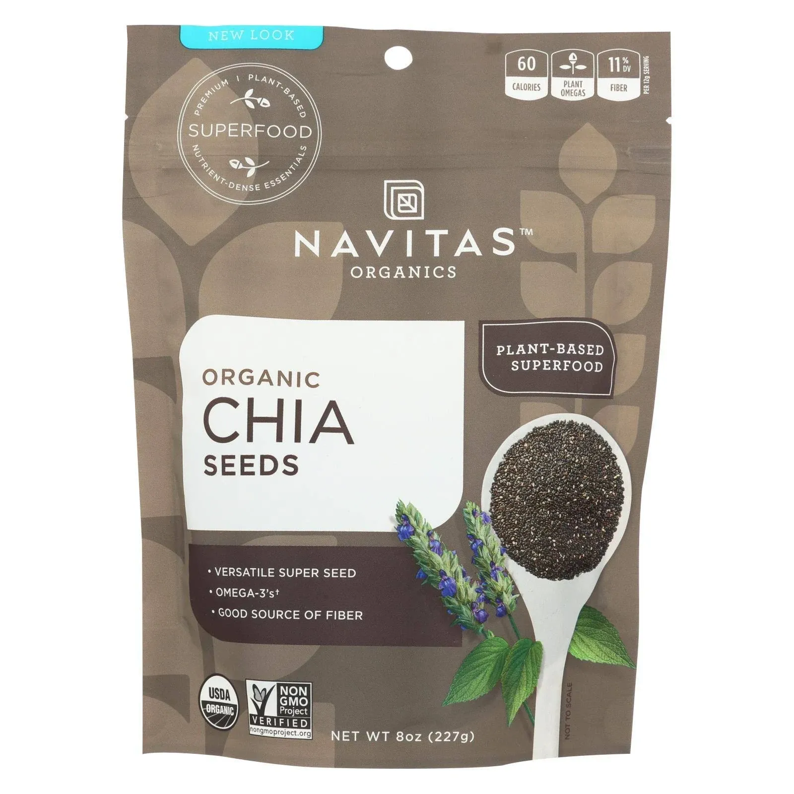 Navitas Naturals Organic Chia Seeds - 8 oz bag