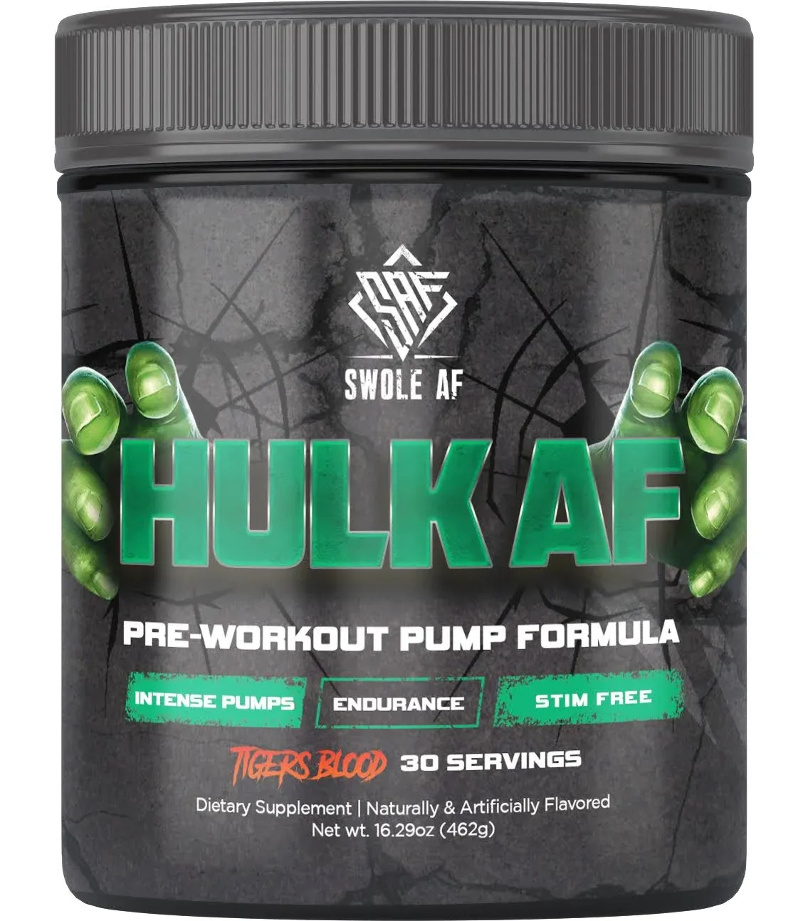 Hulk AF - Pump (Non Stim) Tigers Blood by Swole AF