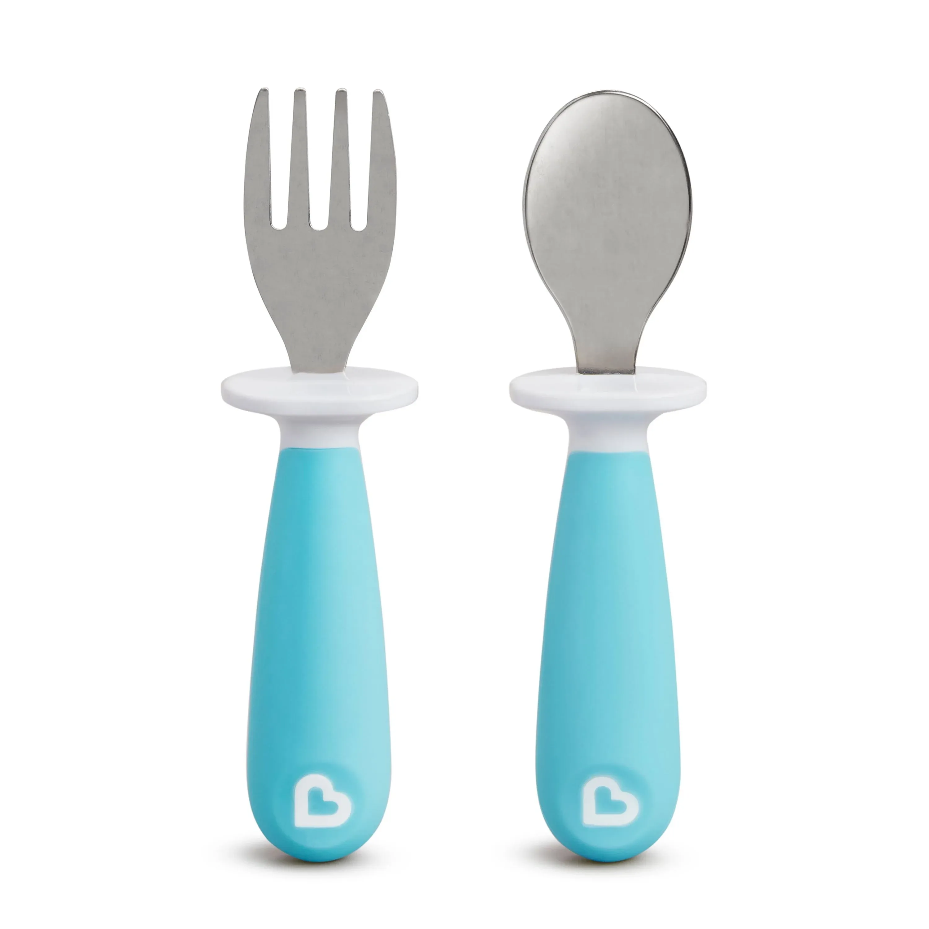 Munchkin Raise Toddler Fork & Spoon Set in Light Blue