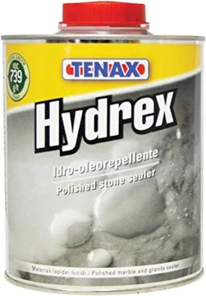 Tenax Hydrex Granite Sealer, Marble Sealer, & Stone or Concrete Sealer - 1/4 Liter