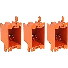 [3 Pack] CLOUDY BAY Single Gang Electrical Outlet Box,14 Cubic Inch Junction Box,Old Work Box,UL Listed