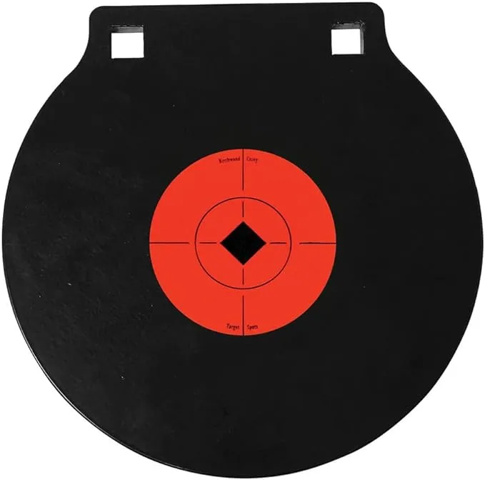 Birchwood Casey World of Targets Shooting Hunting Sports Competition AR500 Steel Double Hole 3/8" Gong Target