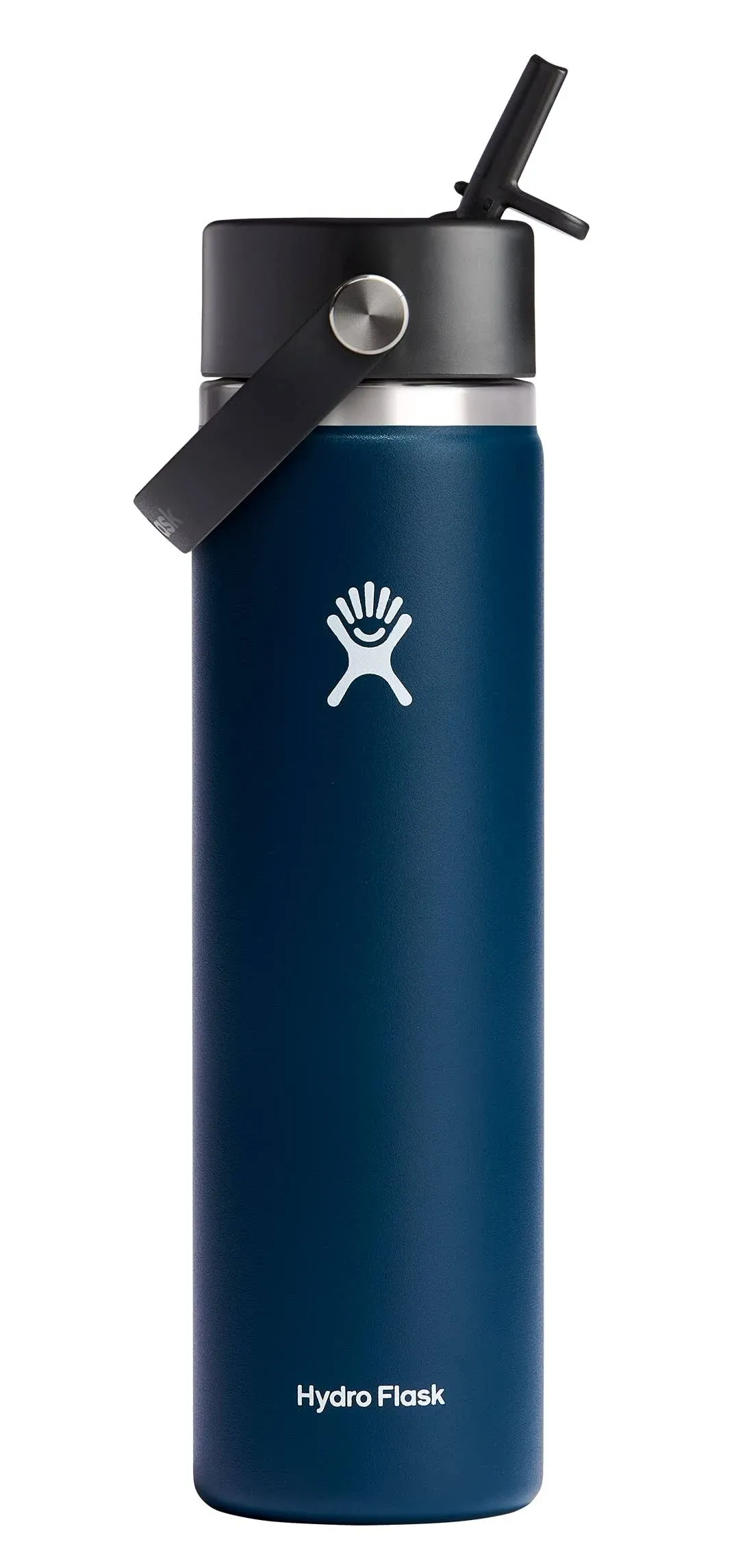 HYDRO FLASK - Botella de agua de acero inoxidable con aislamiento al vacío, boca ancha, tapa de popote, cierre a prueba de fugas, para bebidas frías, deportes, viajes, automóvil y escuela