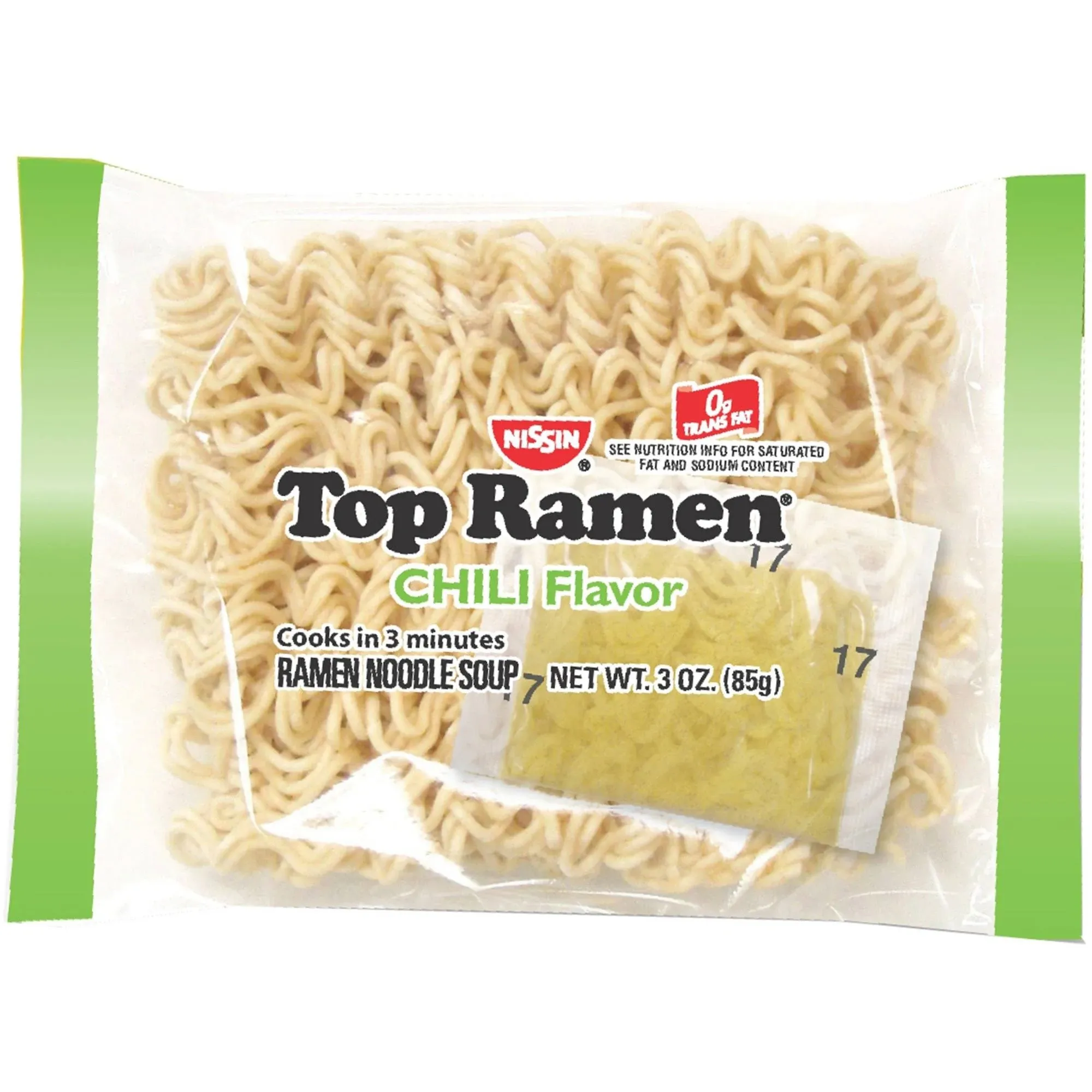 Nissin Top Ramen, Chili, 3 Ounce (Pack of 24)