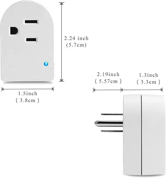 Single Surge Protector Plug, Grounded Outlet Wall Tap Adapter with Indicator 1