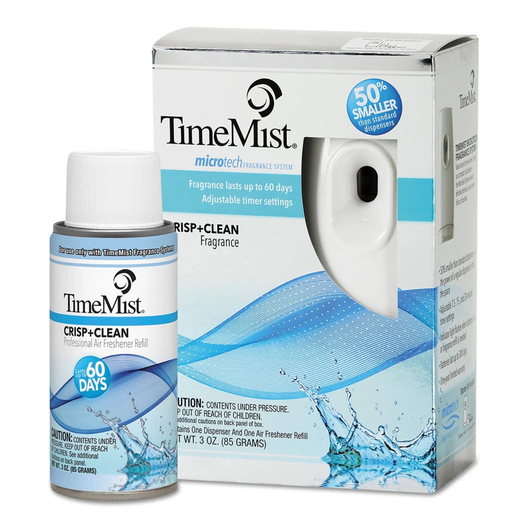 TimeMist Microtech Metered Air Freshener Dispenser & Refill Kit, 3 oz