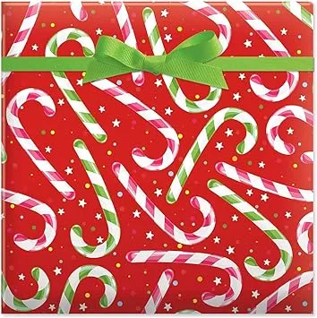 Current By The Chimney Stockings Christmas Rolled Wrapping Paper - Premium Jumbo 23-Inch x 32-Foot Gift Wrap Roll, 61 Square Feet Total