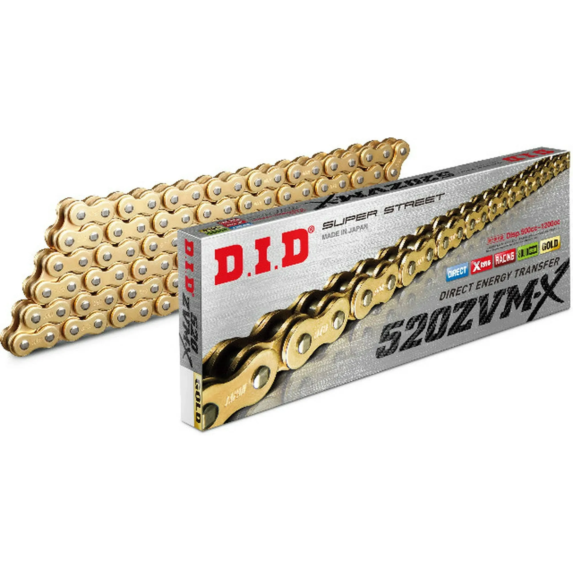 D.I.D Super Street 520Zvmx-120 X-Ring Chain Gold