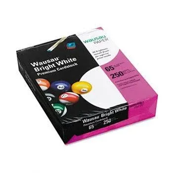 Neenah Paper Bright White Card Stock, 96 Bright, 65lb, 8.5 x 11, 250/Pack