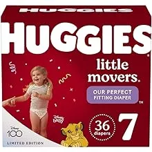 Huggies Little Movers Diapers, Disney Baby, 7 (Over 41 lb) - 36 diapers