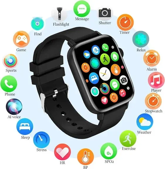 Smart Watch for Men Women Fitness: (Answer/Make Calls) 1.9&#034; Bluetooth Call Smart