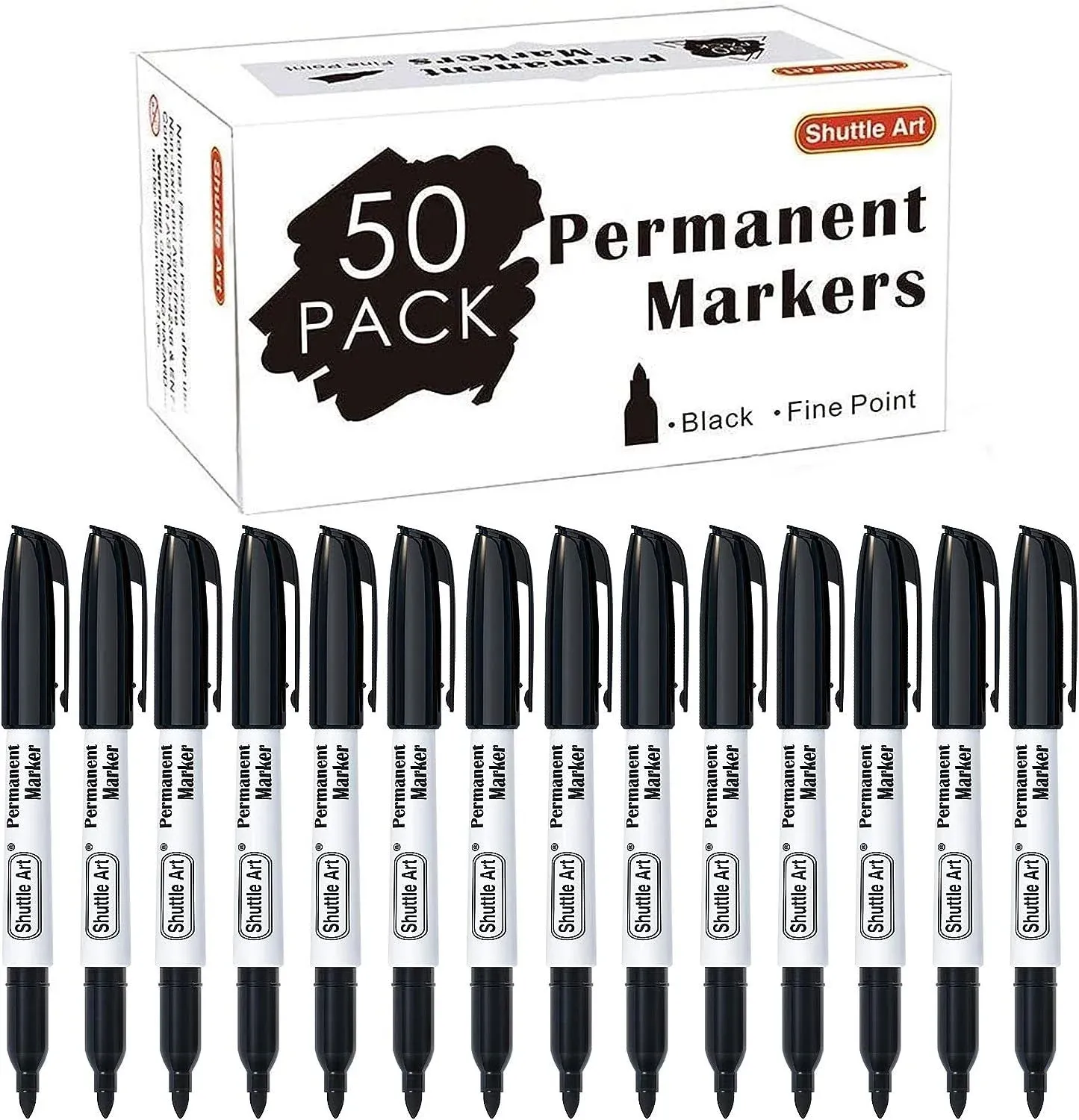 Shuttle Art Permanent Markers 50 Pack