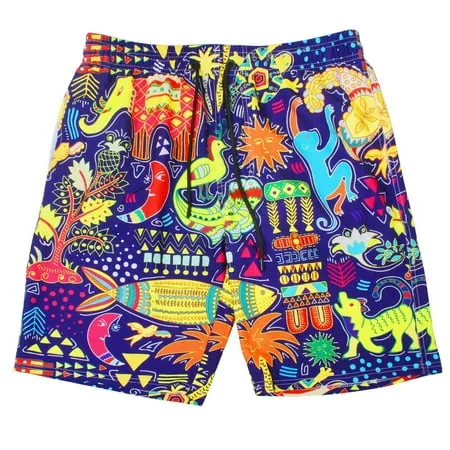 Mens Swim Trunks Quick Dry Swim Beach Shorts Mesh Lining Swimwear Bathing Suits with Pockets Jamaican