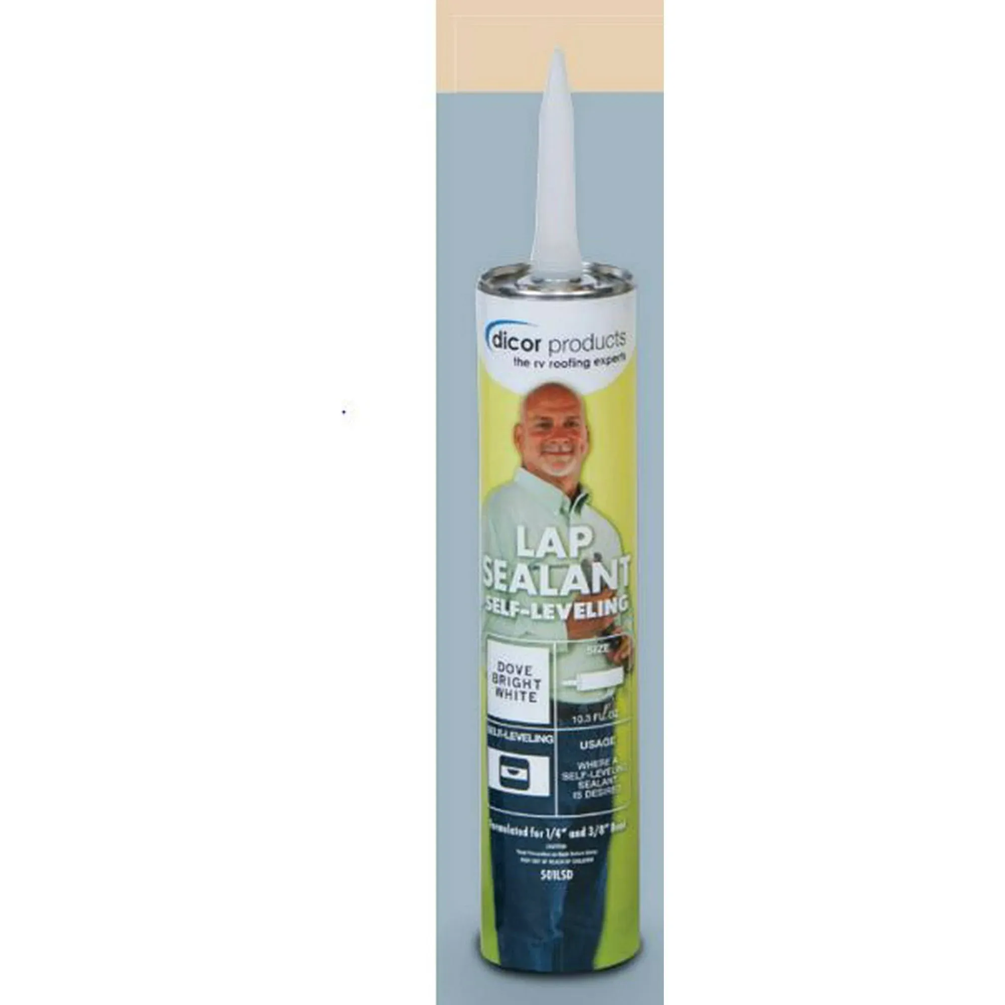 Dicor 501LSB-1, Self-Leveling Lap Sealant Black, 10.3 OZ Tube