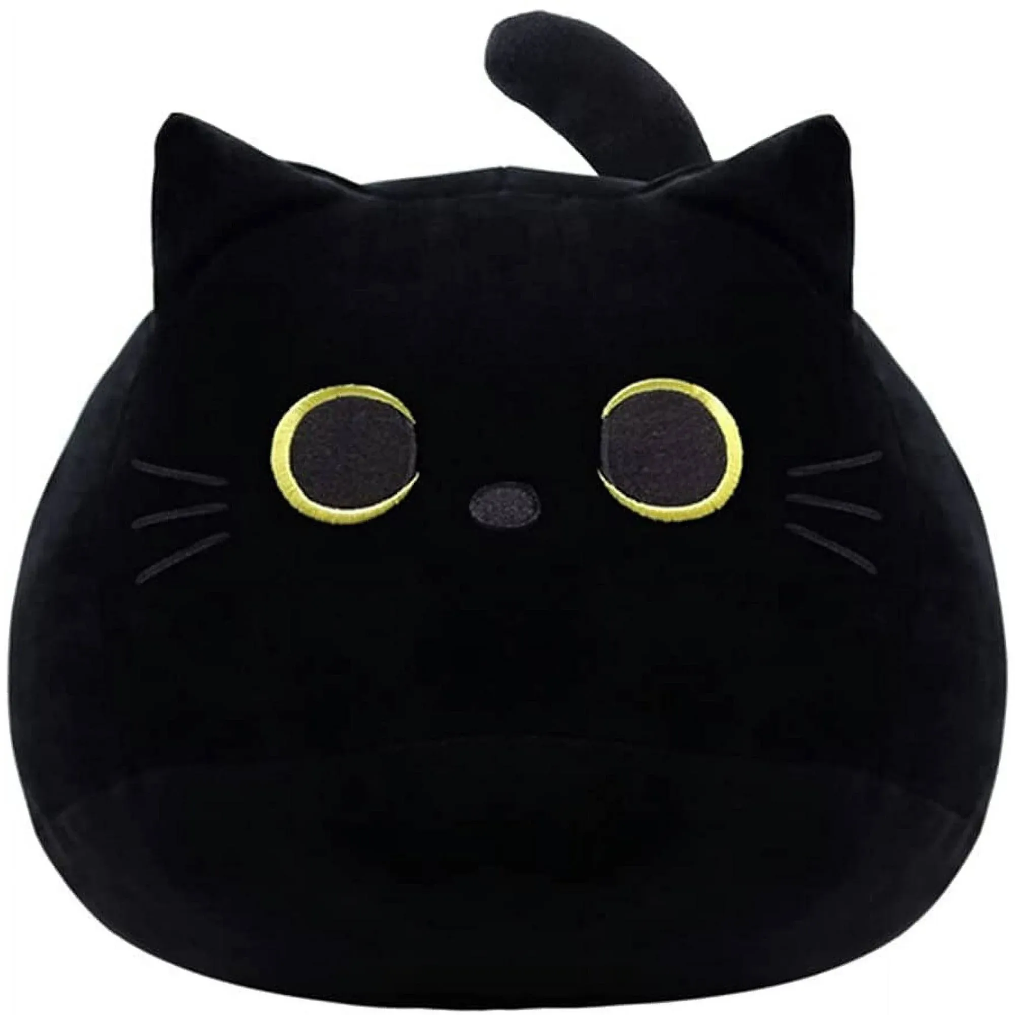 iBccly Black Cat Plush Toy: Soft, Stuffed Animal Pillow, Baby Sofa Decoration, Cat-Shaped Design