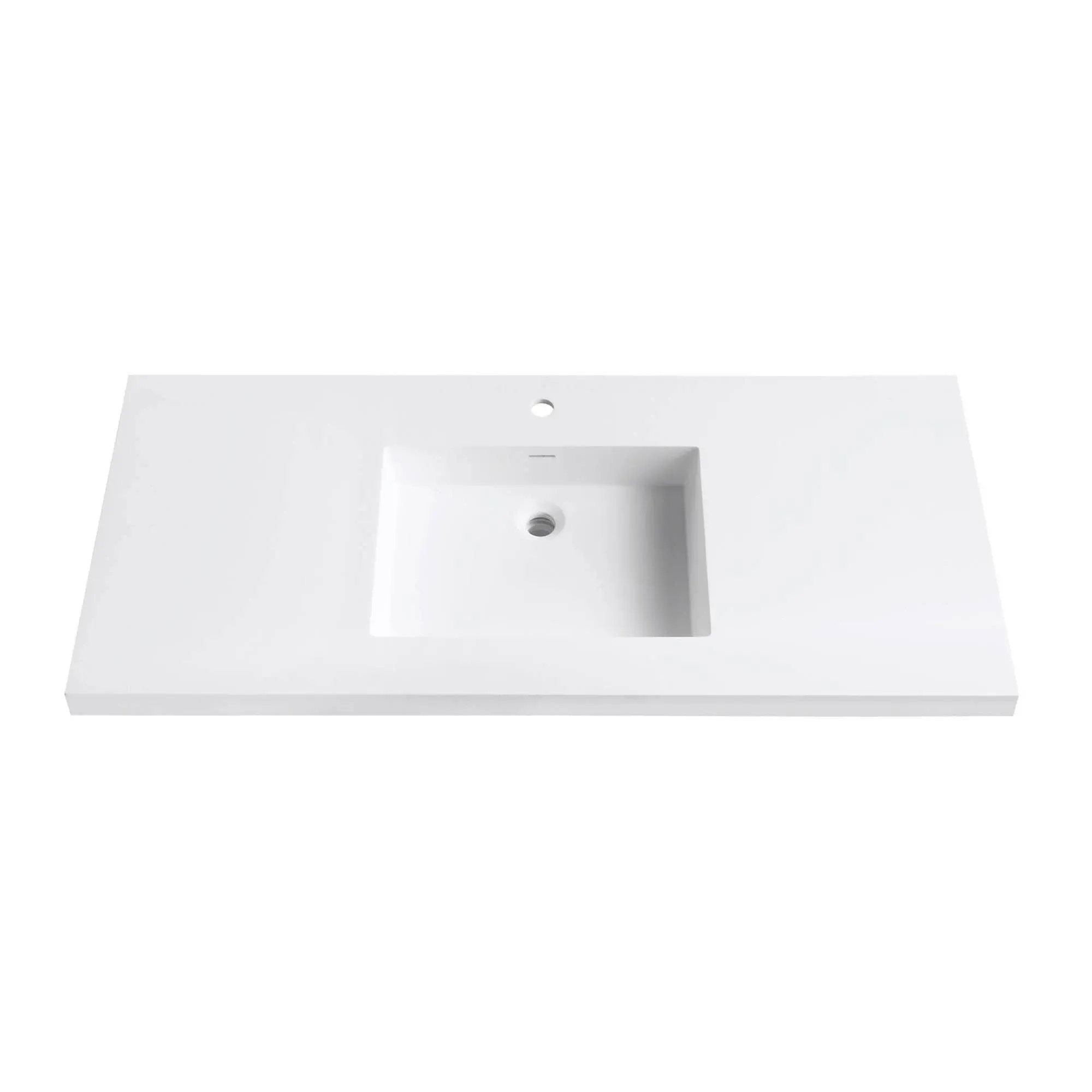 Avanity VersaStone 49 inch Solid Surface Vanity Top Matte White, VUT49WT