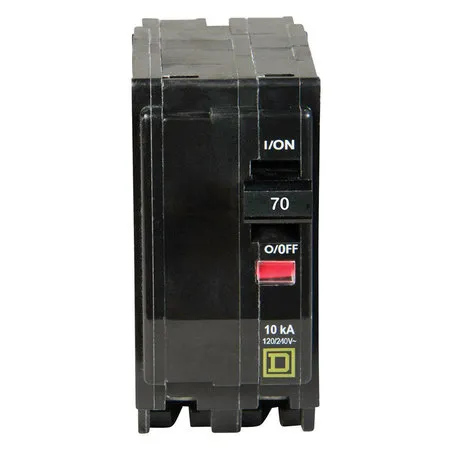 Miniature Circuit-Breaker, 70 A, 120/240V AC, 2 Pole, Plug-In Mounting Style