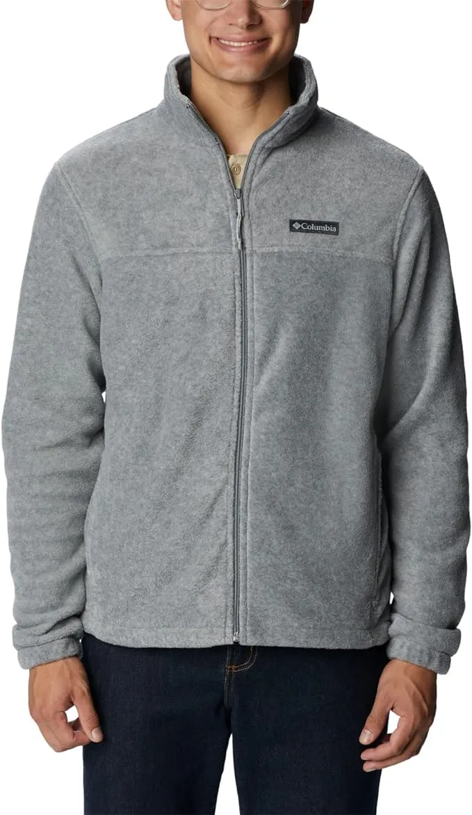 Columbia Men's Steens Mountain Fleece 2.0 Full-Zip Jacket, Light Grey / XL