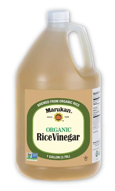 Marukan Organic Unseasoned Rice Vinegar, 1 Gallon (Pack of 1)