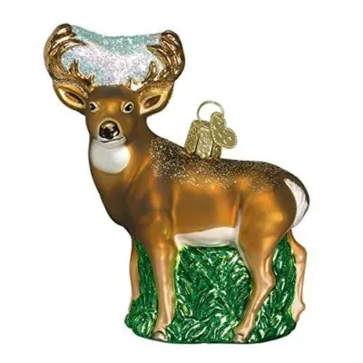 Old World Christmas Whitetail Deer Glass Blown Ornament