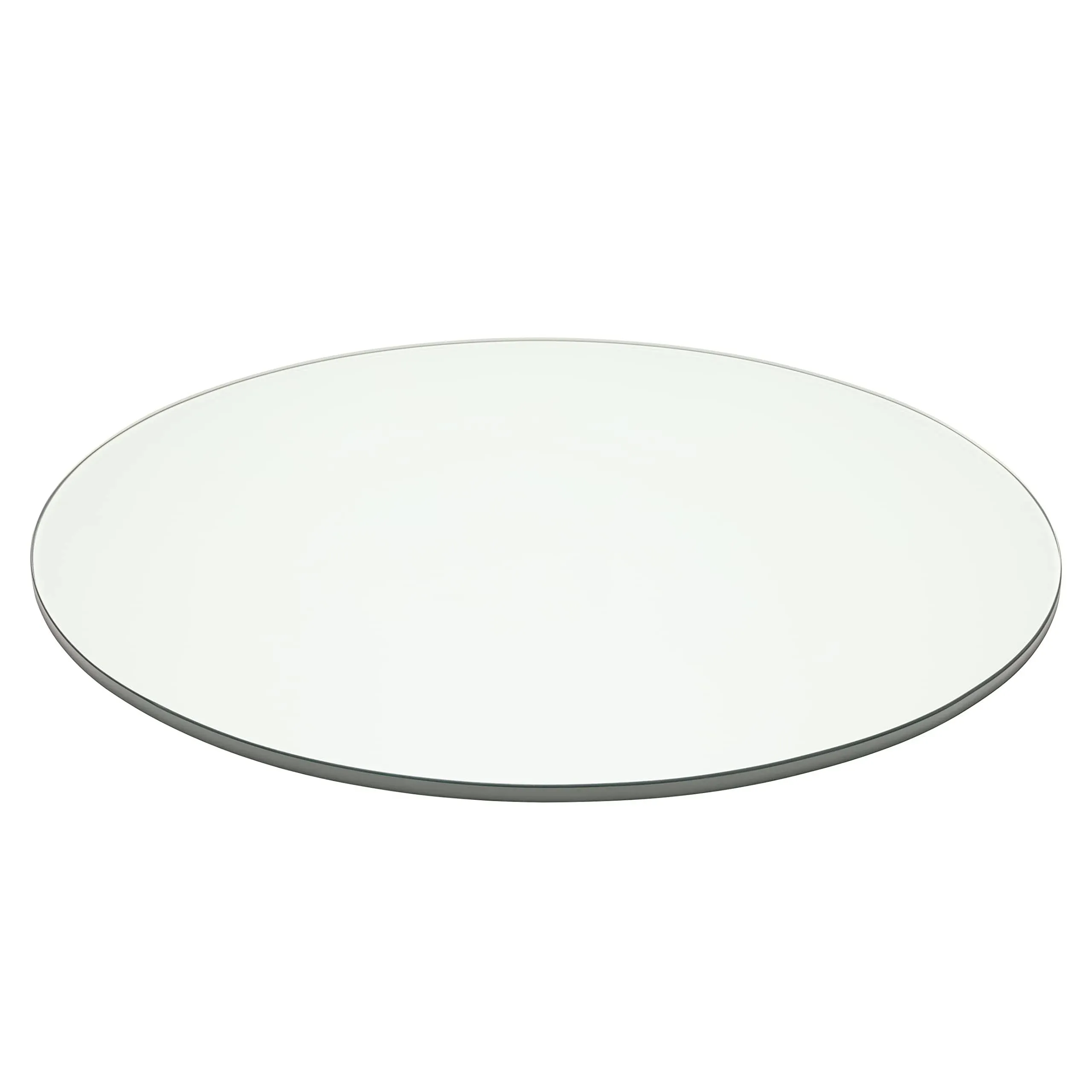 Pro Safe Glass 24&#034; Round Tempered Glass Table Top 1/2&#034; Thick Flat Edge