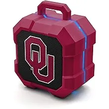 NCAA Oklahoma Sooners Shockbox LED Wireless Bluetooth Speaker, Team Color