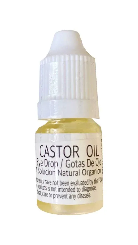 2 pcs Castor Oil Eye Drops Organic Cold Pressed Non GMO Hexane Free Casa Botanic