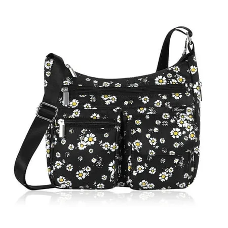 Hawee Crossbody Bag for Women - Multi-Pocket Shoulder Bag Lightweight Messenger Bag Casual Printed Purse Handbag Travel Bag, Women's, Size: One-Size,