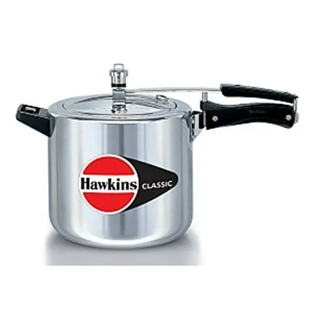 Classic Aluminum Pressure Cooker 6.5 Ltr Kitchen Cookware Fast Cooking