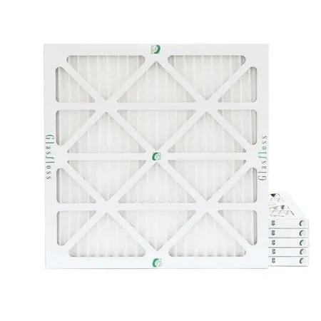 12X12X1 MERV 13 Pleated AC Furnace Air Filters by Glasfloss Industries. 6 Pack