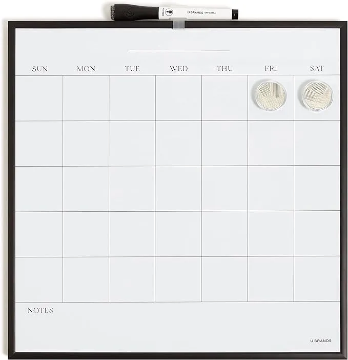 U Brands Magnetic Dry Erase Wall Calendar