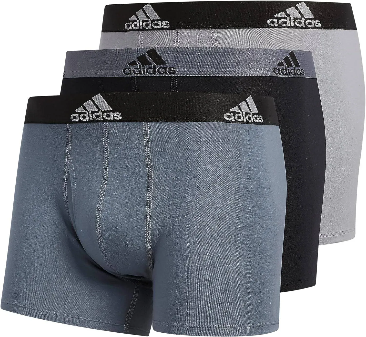 Adidas 3 Pack Men;s Underwear Trunks Size 2XL Was $36 NWT