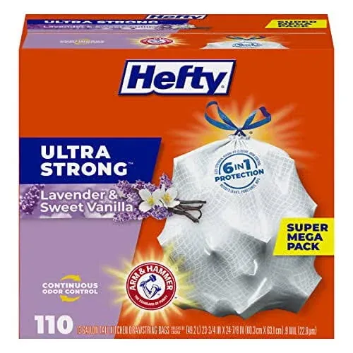 Hefty Ultra Strong Tall Kitchen Trash Bags